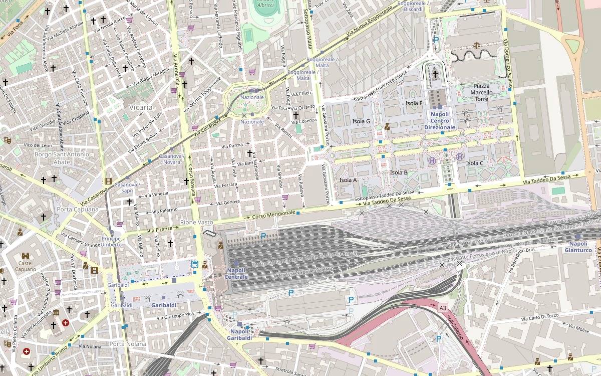 Mappa dello studio della nutrizionista – Via Padova 22, 80143 Napoli