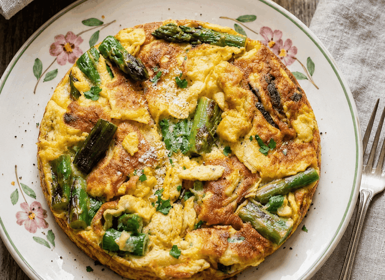 Frittata di asparagi al forno