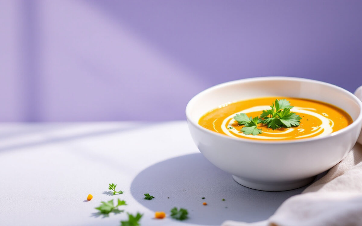 Crema di lenticchie rosse e curcuma depurativa