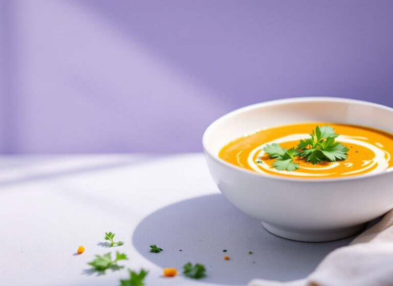 Crema di lenticchie rosse e curcuma depurativa