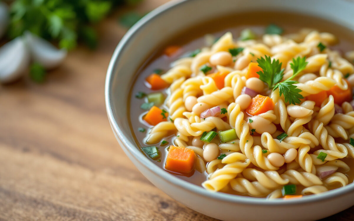 Pasta e fagioli alla napoletana depurativa