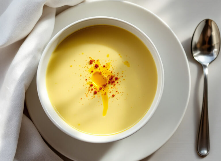 Vellutata di carciofi e patata con curcuma