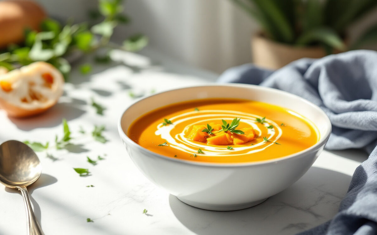 Vellutata di cavolfiore e patata dolce