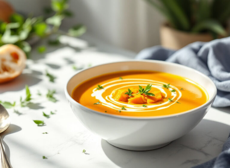 Vellutata di cavolfiore e patata dolce