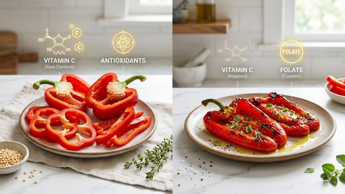 Peperoni crudi vs cotti: la vitamina C resiste?