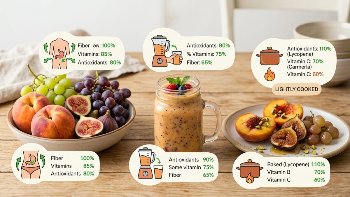 Frutta estiva: cruda, cotta o frullata per assorbirla meglio?